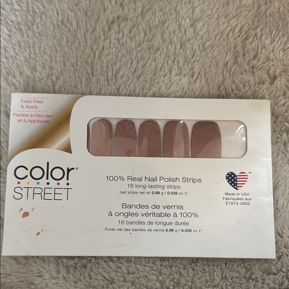 Color Street Brown Shimmer Nail Polish Strips